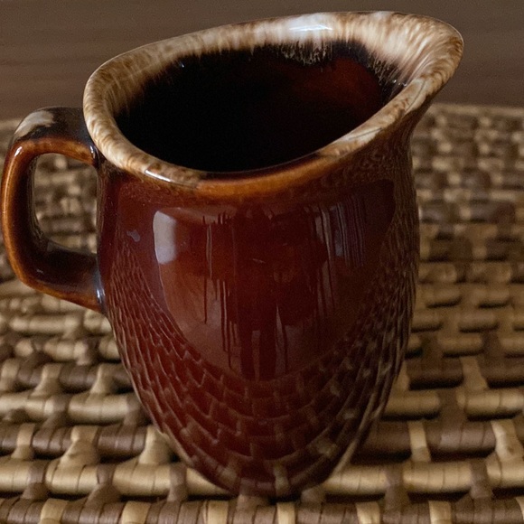 VTG Pair Brown Drip Glaze Pitchers - Picture 7 of 13